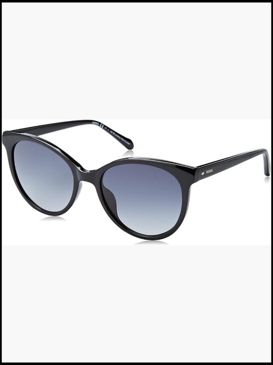 Cat Eye Sunglasses with Diamond Detail Temples, Prescription Compatible,